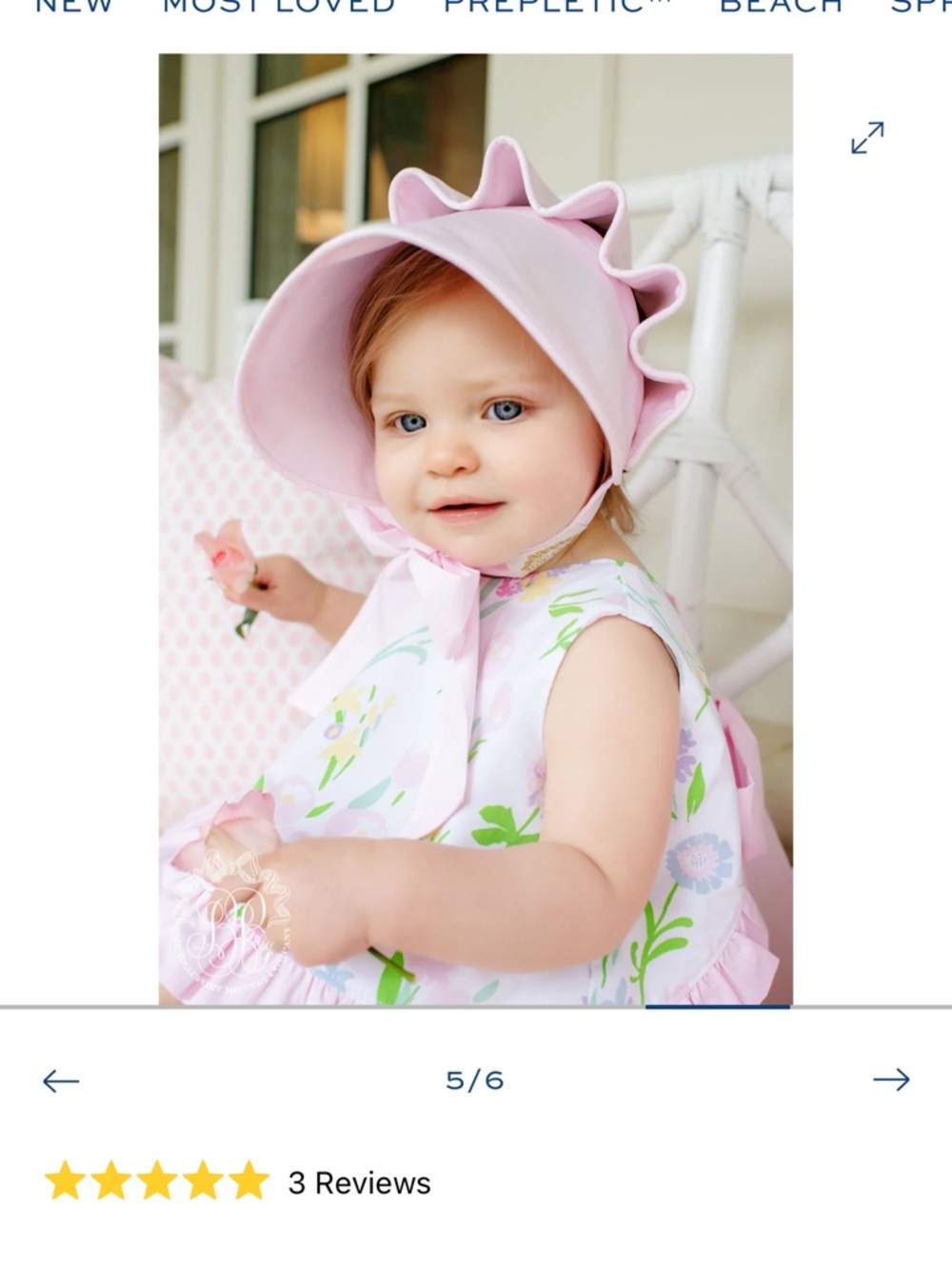 Beaufort bonnet seersucker hat